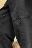 Duran Tab Barrel Leg Jean Black Denim 